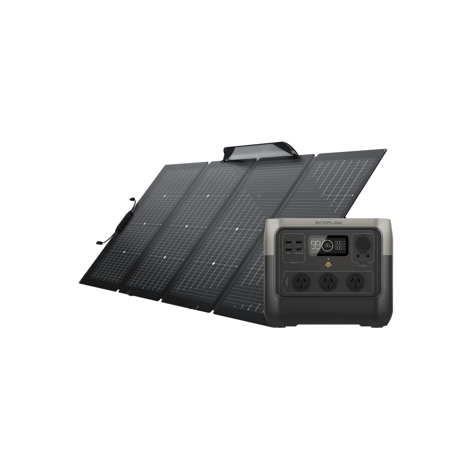 Load image into Gallery viewer, EcoFlow RIVER 2 Pro (700) Solar Generator (Bifacial PV220W)